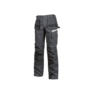 Upower Gordon Pantalones Funcionales con Bolsillos Flotantes - Talla 64 - Porta Herramientas, Cintura Ajustable, Insertos Reflectantes, Costuras Tripl