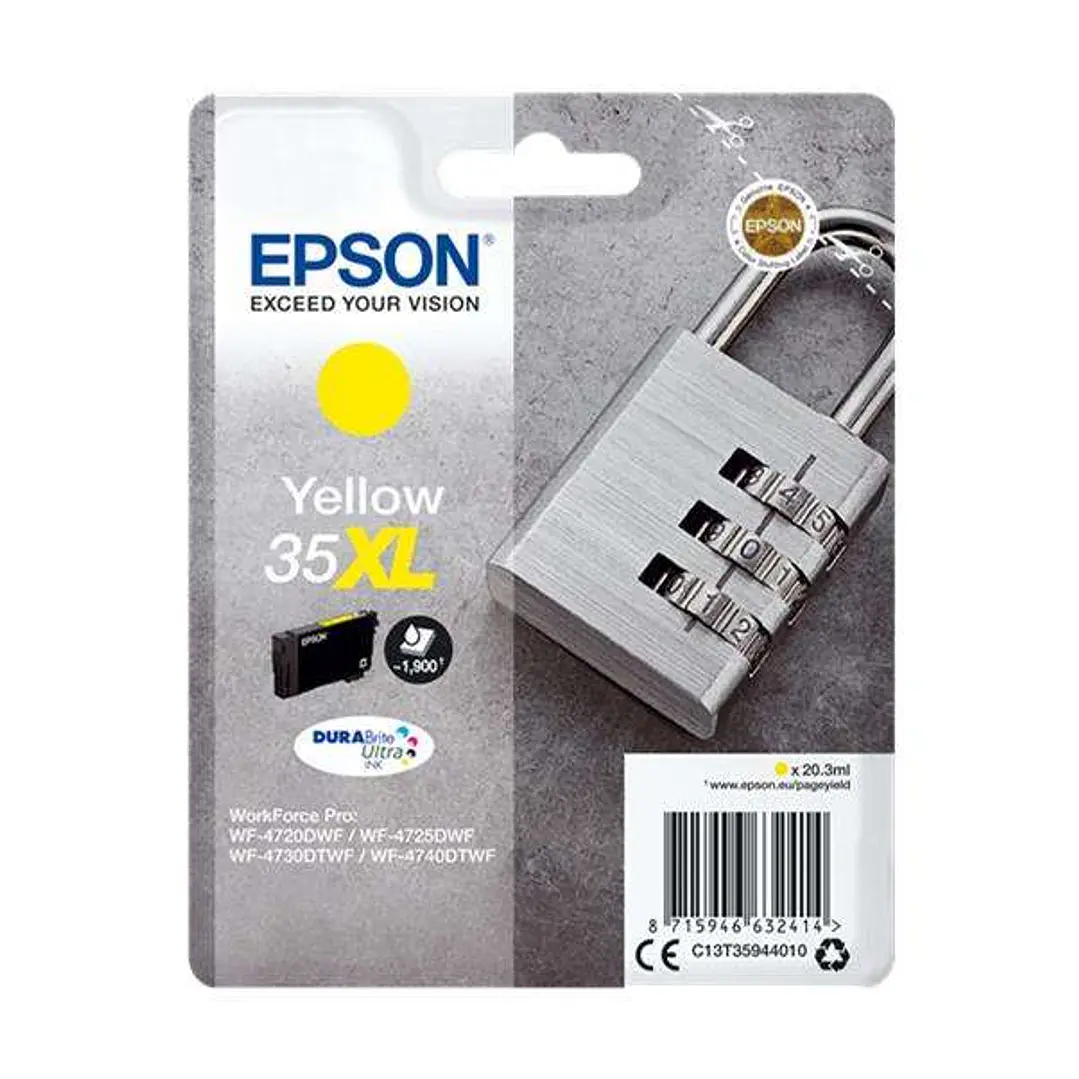 Epson T3594 (35XL) Amarillo Cartucho de Tinta Original - C13T35944010 1