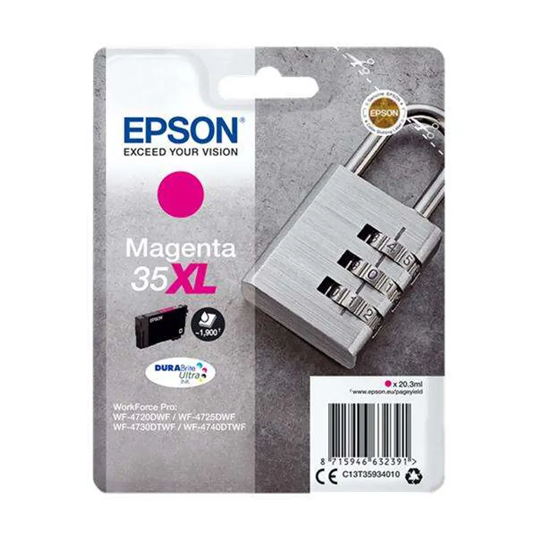 Epson T3593 (35XL) Magenta Cartucho de Tinta Original - C13T35934010 1