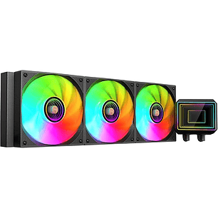 Mars Gaming ML-TWO360 Kit de Refrigeracion Liquida - Potencia 600W - Iluminacion ARGB Infinity Mirror - Bomba Opti-Chamber - Color Negro