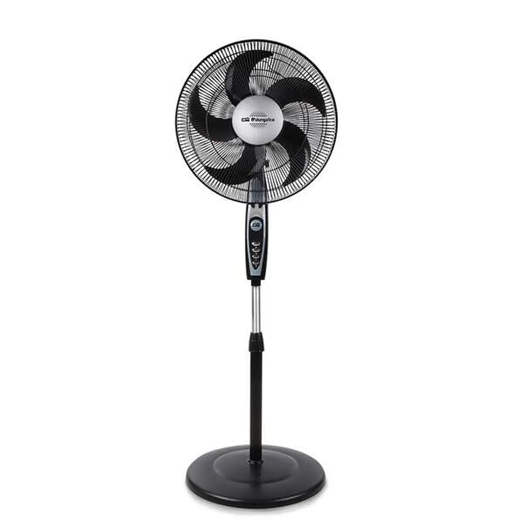 Orbegozo SF 0149 Ventilador de Pie Clasico - Potente y Economico - 3 Velocidades - Funcion Oscilante - Altura Regulable - Diseño Cromado 1