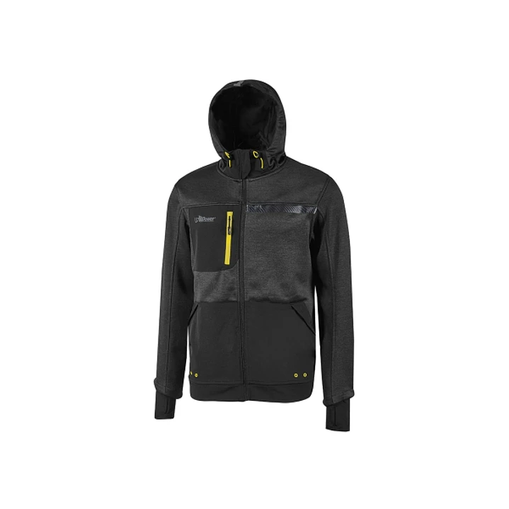 Upower Galaxy Sudadera de Trabajo con Capucha - Talla 4XL - Transpirable, Secado Rapido, Bolsillos con Drenaje, Banda Reflectante, Proteccion DPI1 - C 1