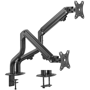 Ewent Soporte de Mesa Contrapeso Giratorio e Inclinable para Monitor/TV 16Kg - 2 Brazos - 17-32