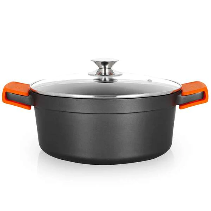 Orbegozo CDH 3028 - Cacerola de Aluminio Fundido - Cocina con Seguridad y Versatilidad - Antiadherente y Apta para Todo Tipo de Fuegos 1