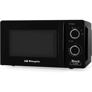 Orbegozo Mi 2117 Microondas - Capacidad 20L - Potencia 700W - 6 Niveles de Potencia - Temporizador 30min - Color Negro