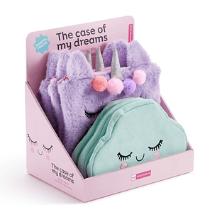 Miquel Rius Back2Fun Expositor con 6 Portatodos Unicornio y Nube - 3 de cada Modelo - Cierre con Cremallera