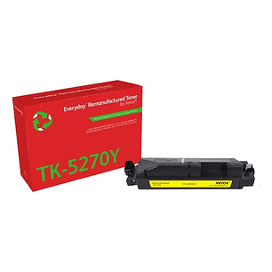 Xerox Everyday Kyocera TK5270 Amarillo Cartucho de Toner Remanufacturado - Reemplaza 1T02TVANL0/TK5270Y