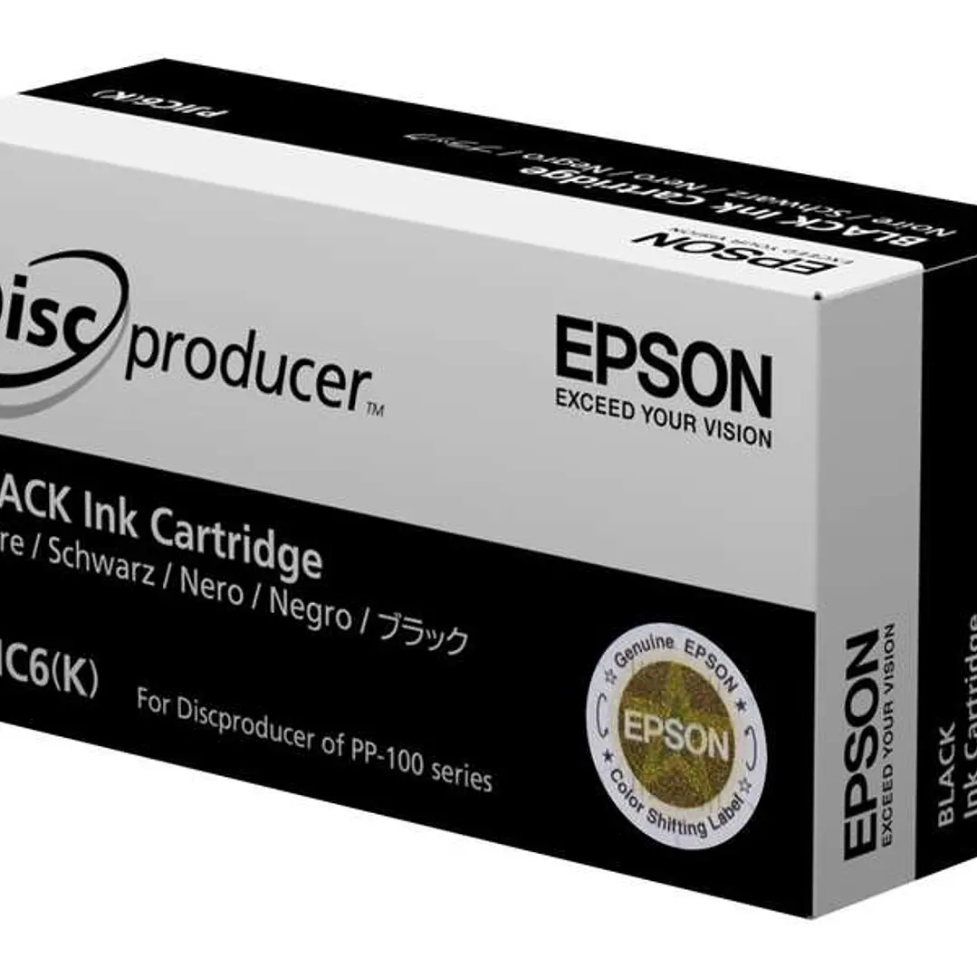 Epson PJIC6/PJIC7 Negro Cartucho de Tinta Original - C13S020693/C13S020452 1
