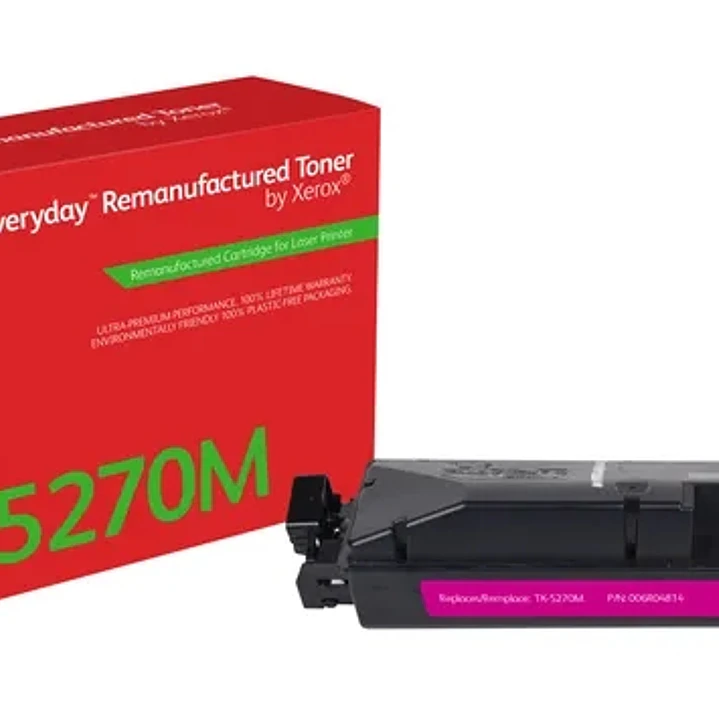 Xerox Everyday Kyocera TK5270 Magenta Cartucho de Toner Remanufacturado - Reemplaza 1T02TVBNL0/TK5270M 1