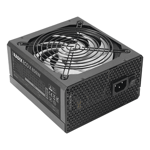 Tacens Radix Eco X 850 Fuente de Alimentacion 850W ATX - PFC Activo - Ventilador 140mm de 12dB - 80 Plus Silver - 160x150x85mm - Color Negro