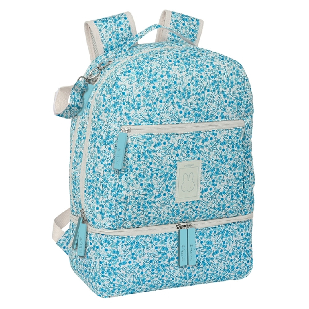 Safta Miffy Mum Garden Mochila para Carrito Bebe de 19.4L - Compartimento Principal Espacioso - Bolsillos Internos - Cremallera Doble - Bolsillos Isot 1