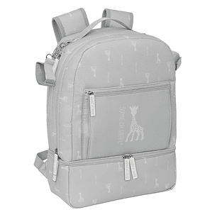 Safta Sophie la Girafe Mum Mochila para Carrito Bebe de 19.4L - Bolsillos Internos - Cremallera Doble Facil - Bolsillo Termo - Bolsillo Lateral - 300x