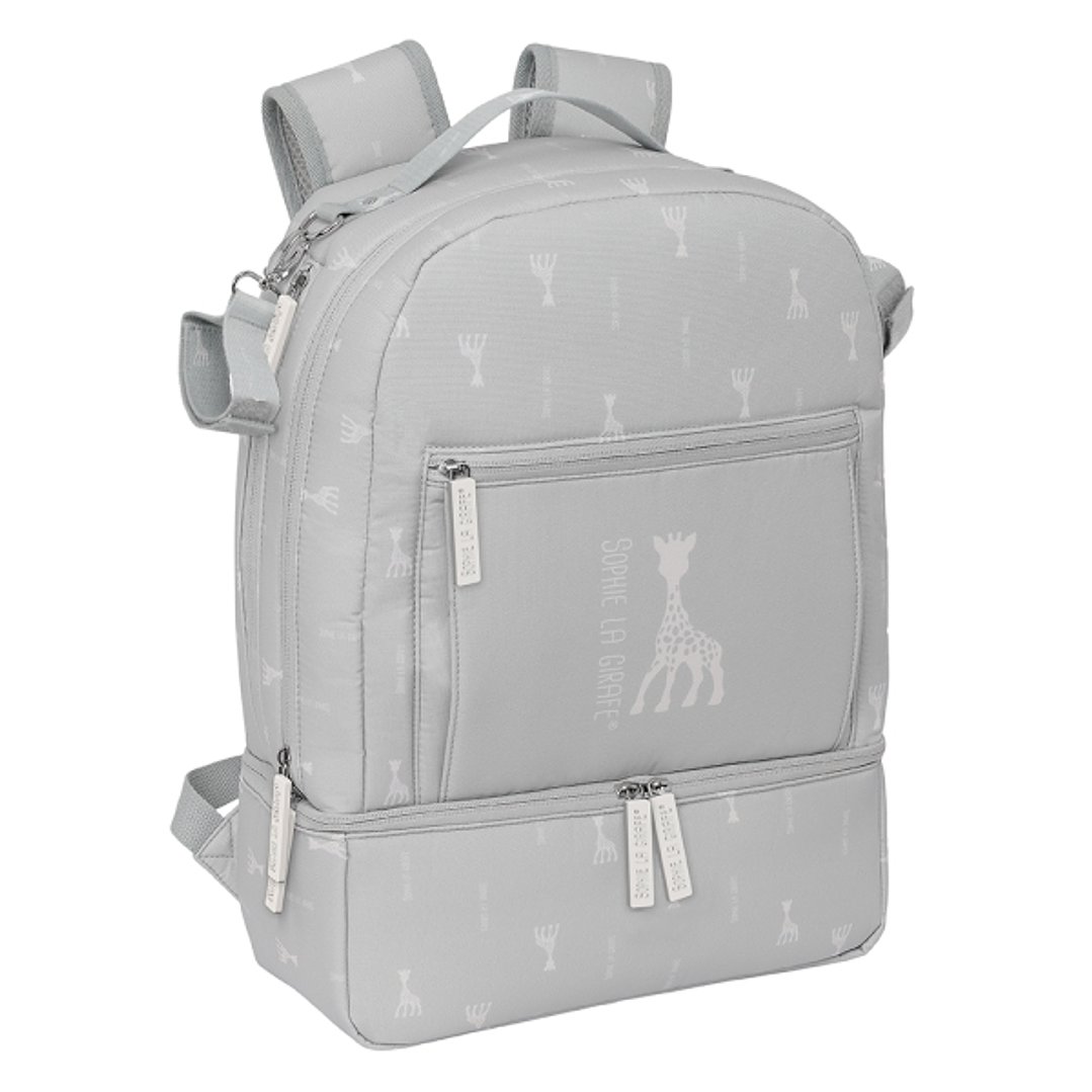 Safta Sophie la Girafe Mum Mochila para Carrito Bebe de 19.4L - Bolsillos Internos - Cremallera Doble Facil - Bolsillo Termo - Bolsillo Lateral - 300x 1