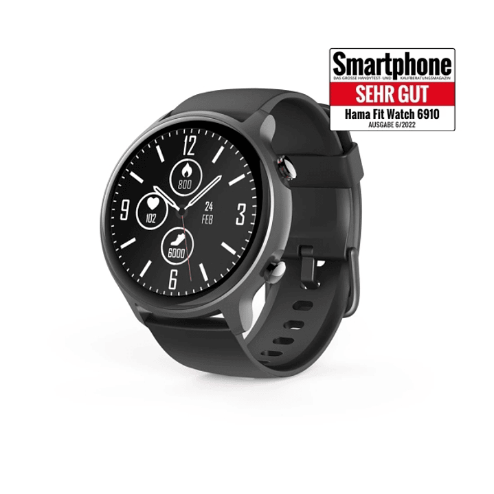 Hama 6910 Reloj Inteligente Smartwatch - Bluetooth 5.0 - Autonomia hasta 6 Dias - Pantalla LCD 1.28