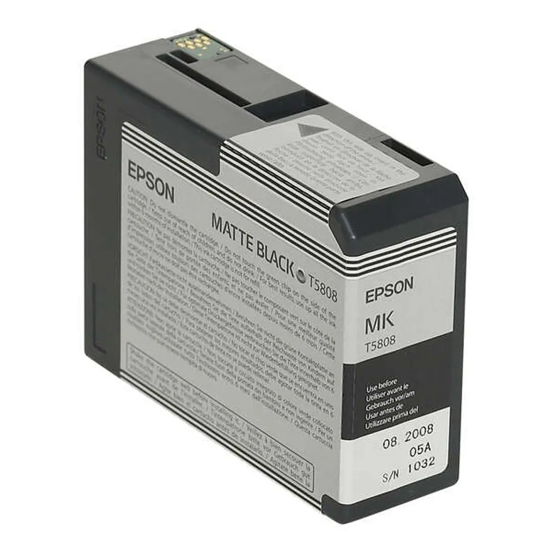 Epson T5808 Negro Mate Cartucho de Tinta Original - C13T580800 1