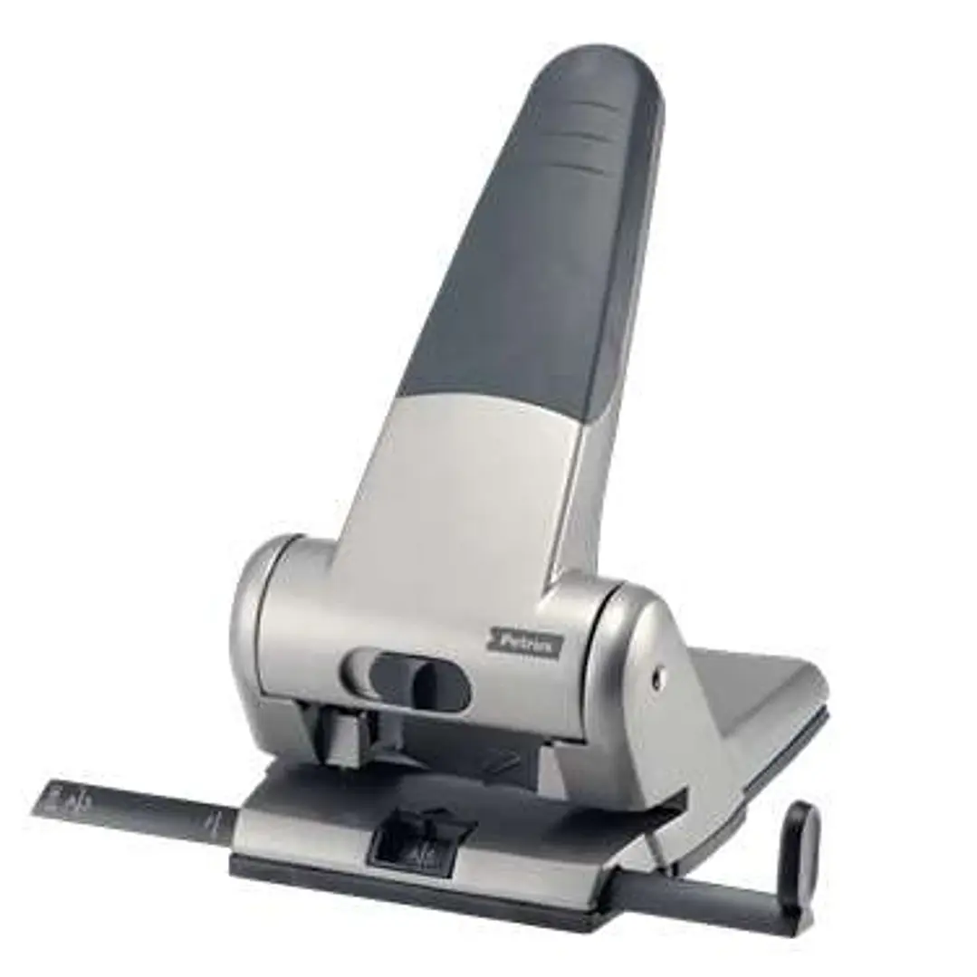 Petrus 305 Taladro Perforador para Gruesos - Taladra hasta 65 Hojas - Hasta Formato A3 - Facil Vaciado - Punzones 5.5mm 1