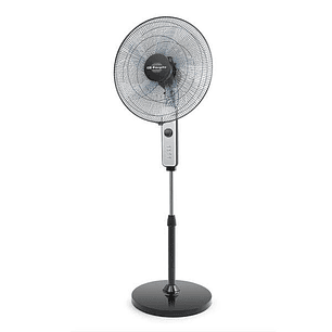 Orbegozo SF 1046 Ventilador de Pie - Temporizador hasta 1 Hora - Altura Regulable hasta 150cm - Potencia de 80W - 5 Aspas y 3 Velocidades - Funcion Os