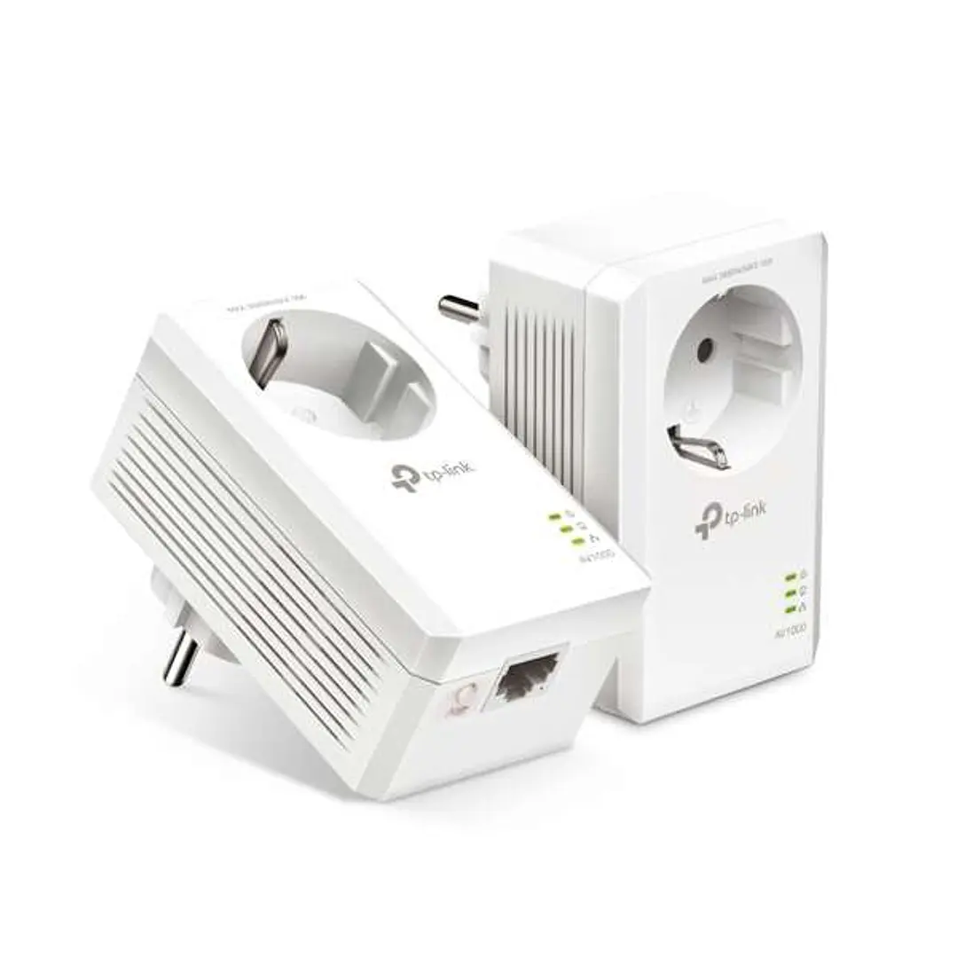 TP-Link Kit de Inicio AV1000 Gigabit Powerline con Enchufe Incorporado 1