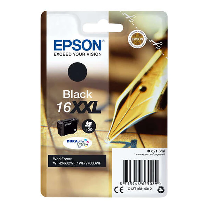 Epson T1681 (16XXL) Negro Cartucho de Tinta Original - C13T16814012 1