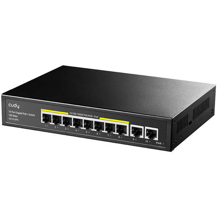 Cudy GS1010PE Switch Gigabit PoE+ de 10 Puertos 1