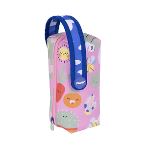 Milan Green and Grow Pack de 4 Estuches con Goma de Borrar - Sacapuntas - Lapiz - 3 Boligrafos - Regla - 12 Lapices de Colores - 12 Rotuladores - Mult