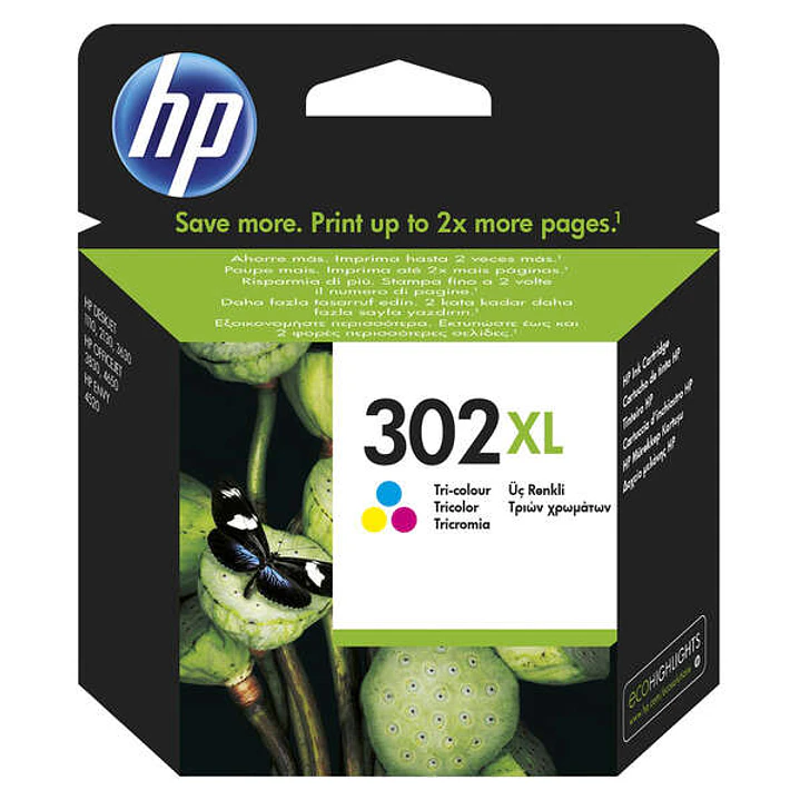 HP 302XL Color Cartucho de Tinta Original - F6U67AE 1