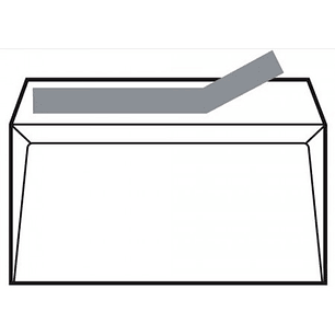 Sam Pack de 250 Sobres de Papel Offset 100grs - Medidas 250x353mm - Autoadhesivo con Tira de Silicona - Color Blanco