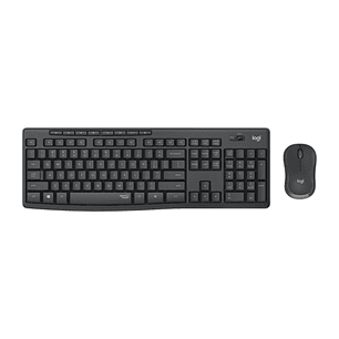 Logitech MK295 Pack Inalambrico Teclado Frances + Raton 1000dpi 3 Botones - Teclas y Botones Silenciosos - Uso Ambidiestro