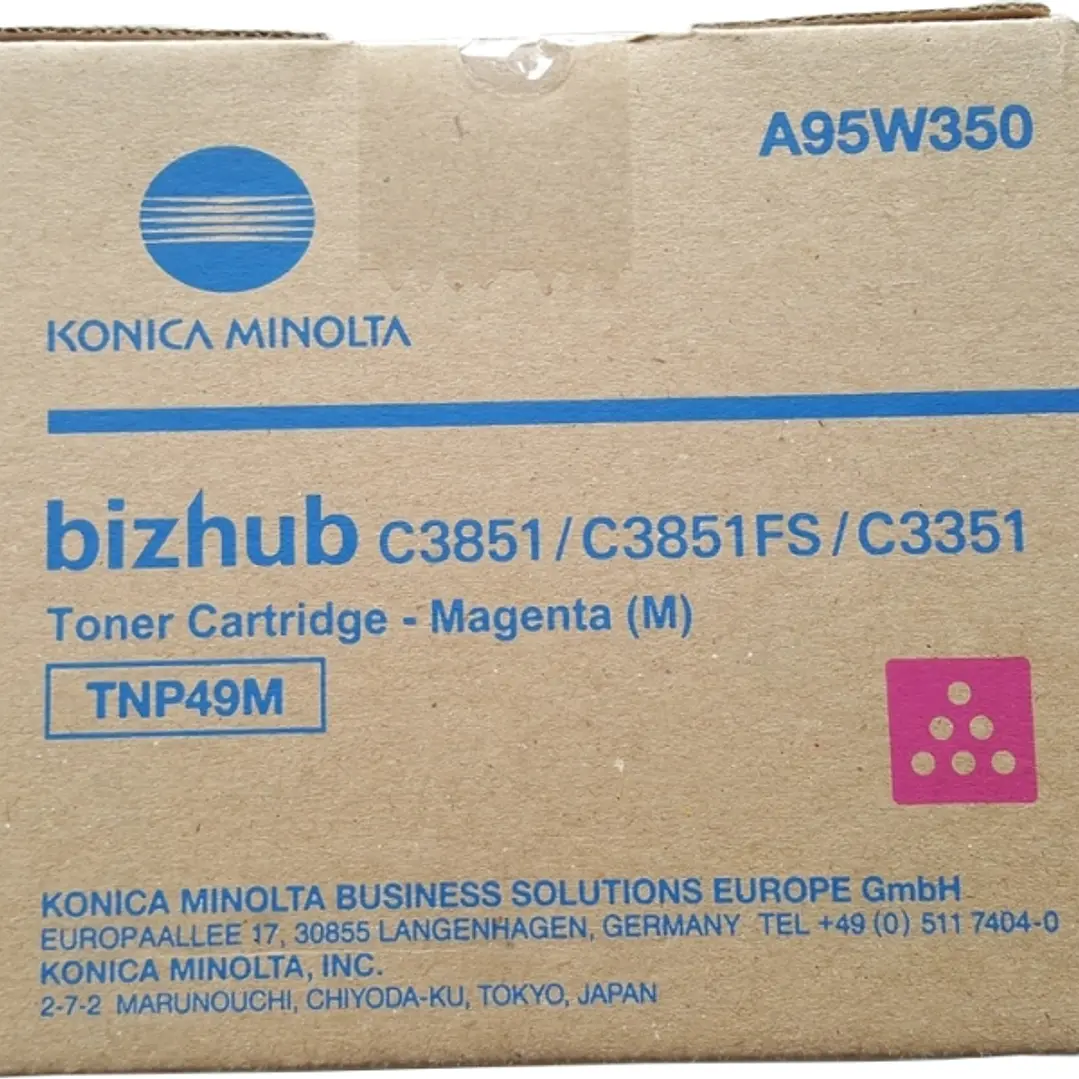 Konica Minolta TNP49 Magenta Cartucho de Toner Original - TNP49M/A95W350 1