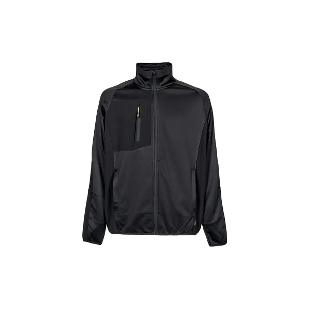 Upower Hull Sudadera Polar - Talla S - Tipo Cremallera Zip - Color Negro Carbon 1