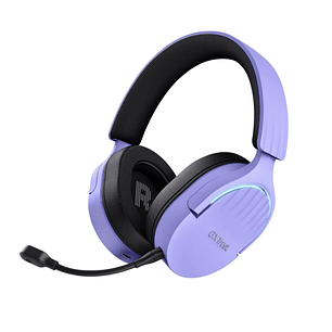 Trust GXT491 Fayzo Auriculares Gaming Bluetooth, USB 2.4Ghz - Iluminacion RGB - Microfono Extraible - Diadema Ajustable - Autonomia hasta 22h - Contro