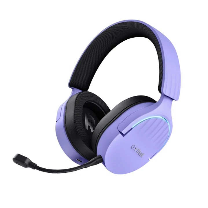 Trust GXT491 Fayzo Auriculares Gaming Bluetooth, USB 2.4Ghz - Iluminacion RGB - Microfono Extraible - Diadema Ajustable - Autonomia hasta 22h - Contro 1