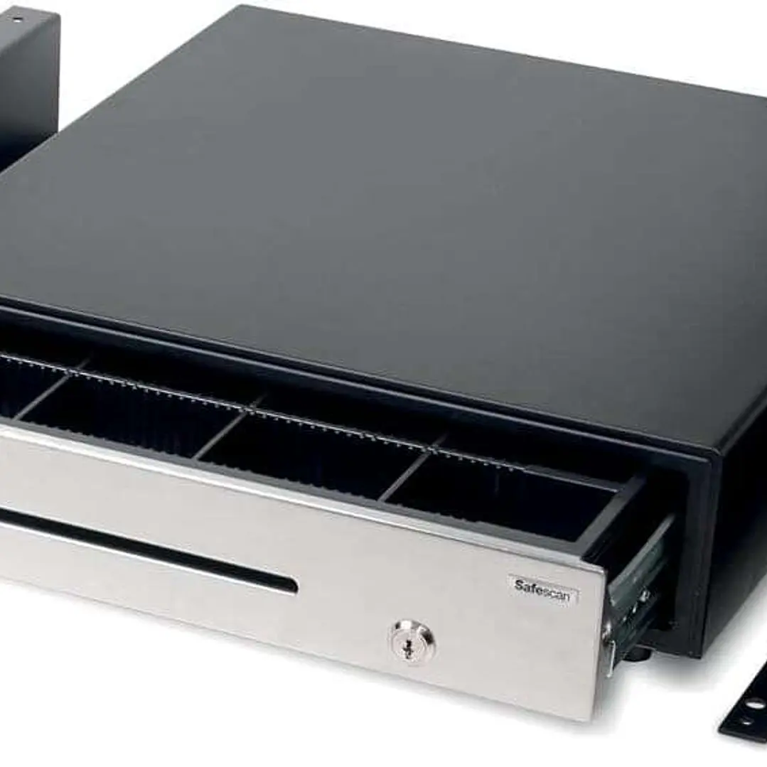 Safescan 4141B Soporte de Fijacion para Cajones Portamonedas - Compatible con SD-4141 y HD 4141S - Facil Instalacion - Resistente y Duradero 1