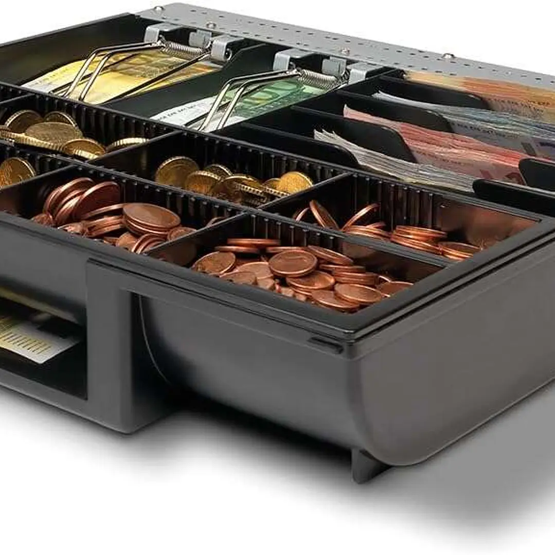 Safescan 4141T2 Gaveta - Cambios de Turno Eficientes - Diseño Ajustable - Conteo Rapido - Compatibilidad con Cajones Safescan 1