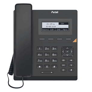 Axtel AX-200 Telefono fijo IP - PoE - 1000 Entradas - Color Negro