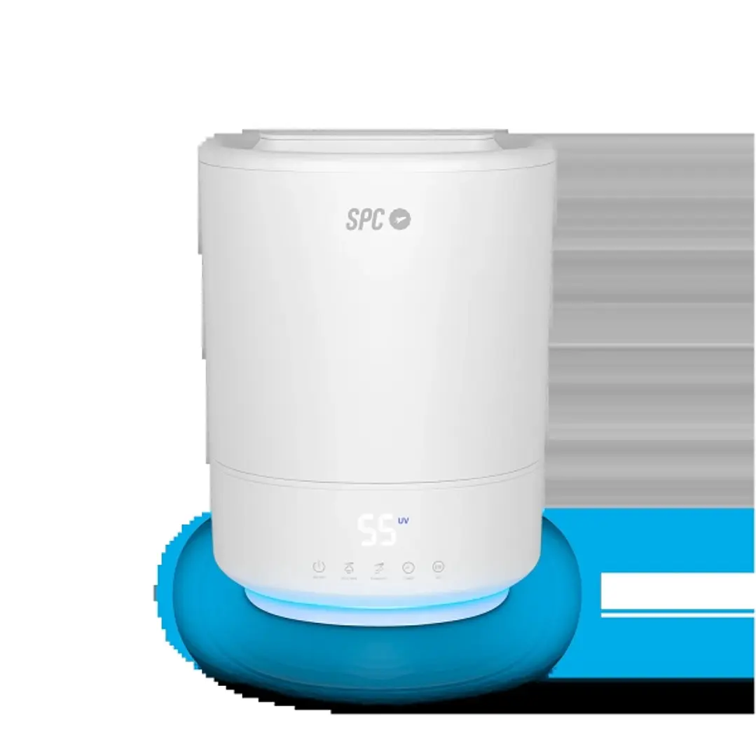 SPC Evadne Humidificador Ultrasonico e Inteligente 4.5L - Temporizador hasta 12h - Modo Automatico, Manual y Noche - Color Blanco 1