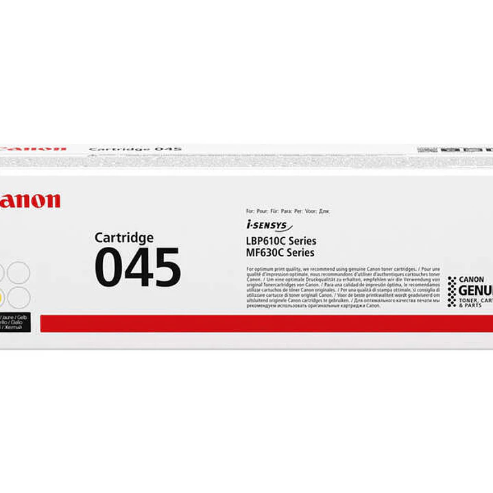 Canon 045 Amarillo Cartucho de Toner Original - 1239C002 1