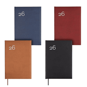 Finocam Dynamic Milano Pack de 5 Agendas Surtidas - Anual 2026 - Tapa Dura Acolchada - Formato Y11 - Semana Vista en Vertical - Color Surtidos