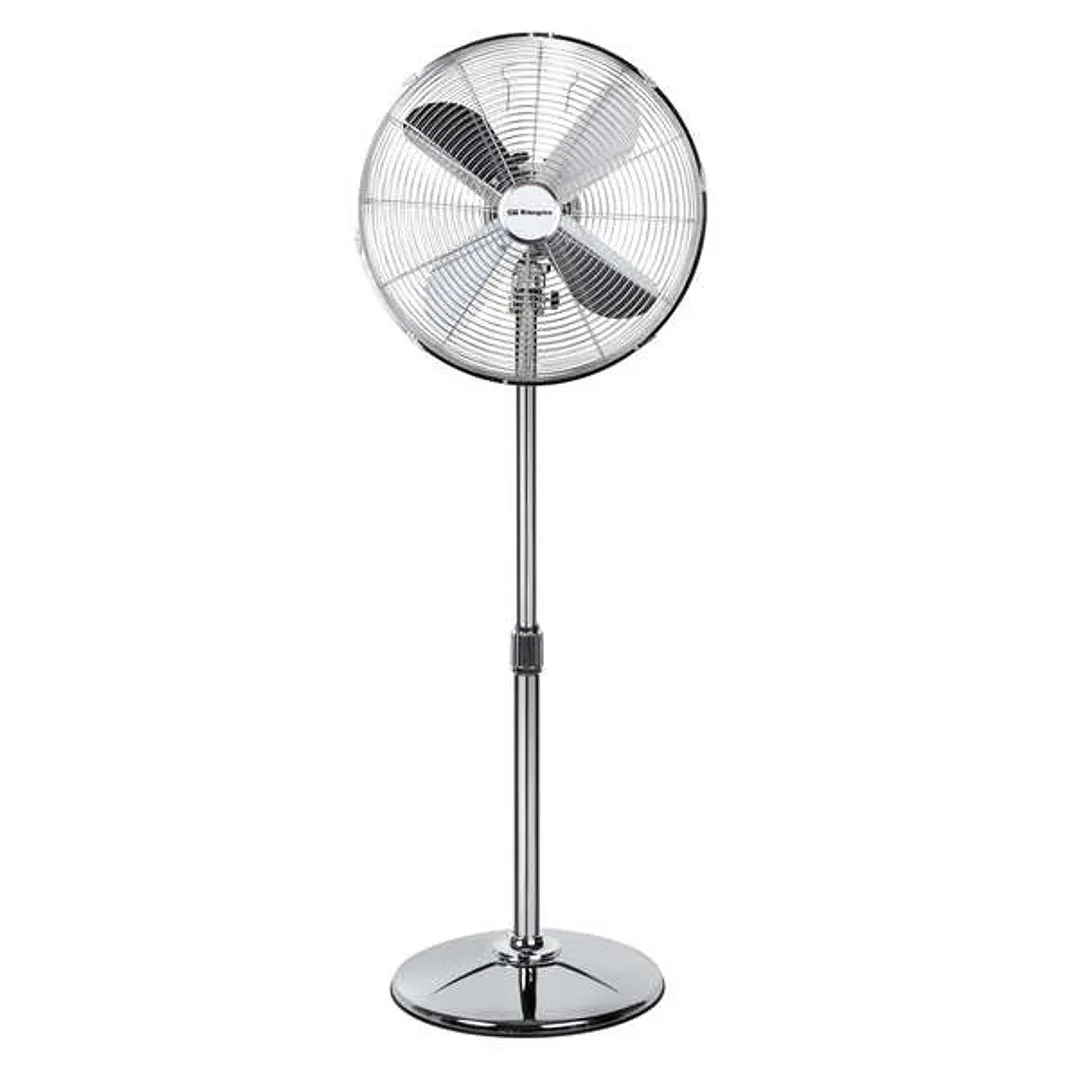 Orbegozo SF 3345 Ventilador de Pie Clasico - Potente y Economico - 3 Velocidades de Ventilacion - Altura Regulable - Diseño Cromado 1