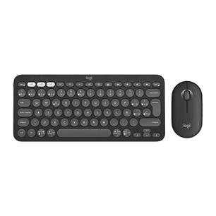 Logitech Pebble 2 Combo Pack Inalambrico Teclado + Raton - RF y Bluetooth - Teclas de Tijera Silenciosas - Easy Switch hasta 3 Dispositivos - Raton Op
