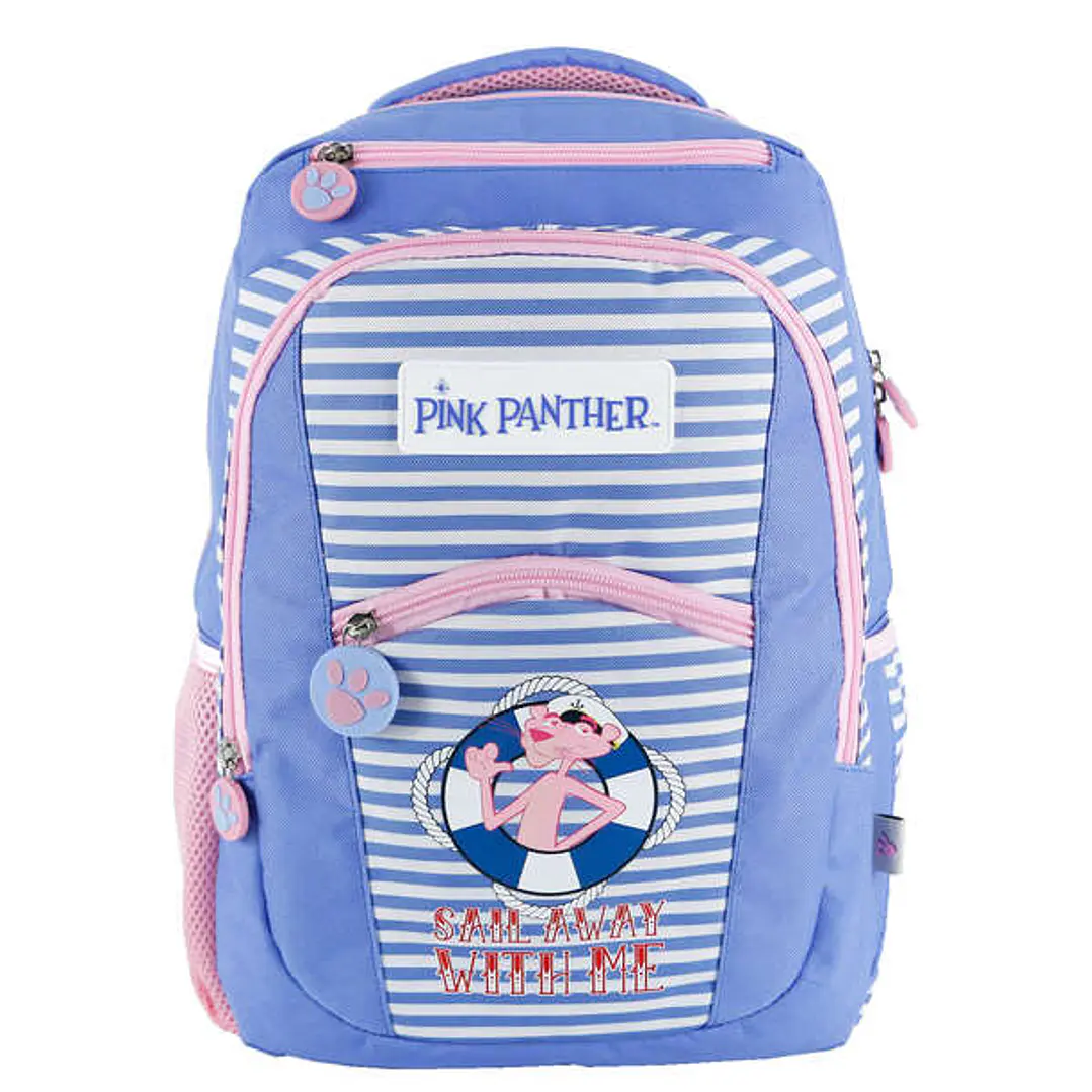 Dohe Mochila Grande Pink Panther - Fabricada en Poliester - Compartimento Acolchado para Portatil - Bolsillos Frontales y Laterales - Tirantes Reforza 1