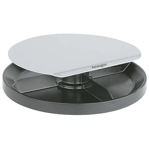 Kensington Smartfit Spin 2 Soporte Giratorio - Organizador Giratorio - Admite Monitores de hasta 18kg - Altura Ajustable - Color Gris