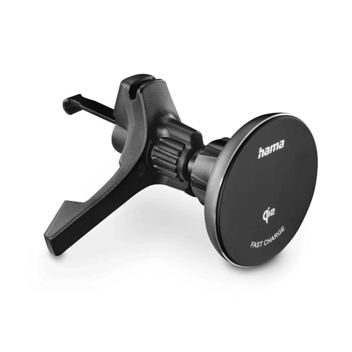 Hama Qi2 Soporte Magnetico con Cargador para Coche - Potencia 15W - USB-C - Carga Rapida - Color Negro 1