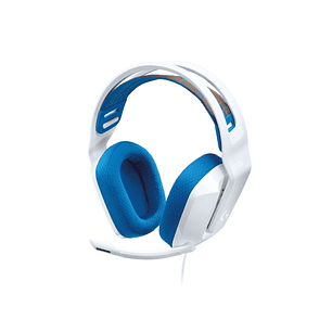 Logitech G335 Auriculares Gaming con Microfono - Adaptador USB-C - Multiplataforma - Altavoces Dinamicos - Jack 3.5mm - Color Blanco