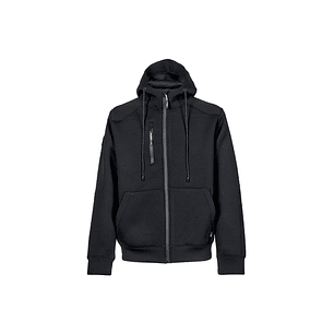 Upower Cork Sudadera Sintetica - Talla 5XL - Proteccion Incluida, Peso Ligero, Diseño Moderno - Color Negro Carbon