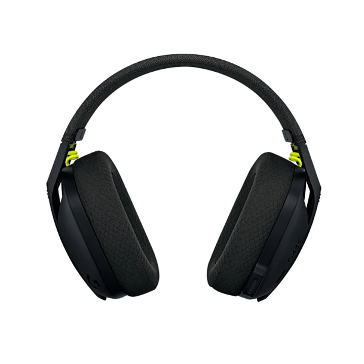 Logitech G435 Auriculares Gaming Inalambricos - Diadema Ajustable - Bluetooth LightSpeed - 2 Microfonos - Color Negro y amarillo fluorescente 1