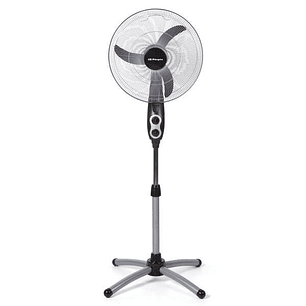 Orbegozo SF 0156 Ventilador de Pie Potente y Eficiente - Amplia Cobertura con Oscilacion Oval - Altura Ajustable - Cabezal Multiorientable - Facil de 