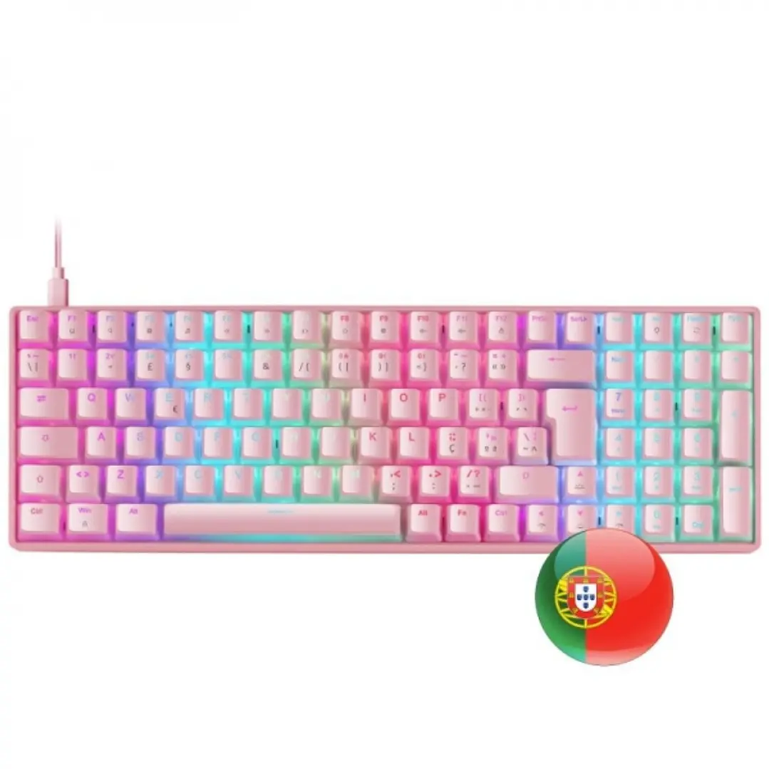 Mars Gaming MKULTRA Teclado Gaming Premium - 96% Compacto - Teclas PBT Pudding - Iluminacion RGB Chroma - Switches OUTEMU SQ - USB-C Extraible - Multi 1