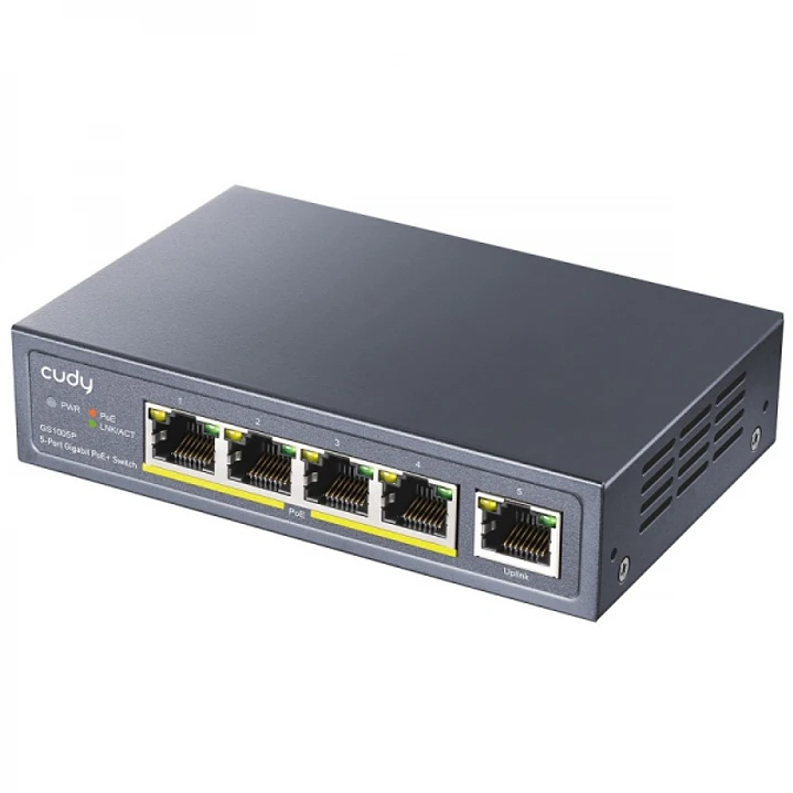 Cudy GS1005P Switch Gigabit PoE+ de 5 Puertos 1