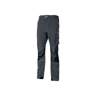 Upower Ibiza Pantalon de Trabajo Confortable - Talla XL - Tejido Tecnico Elastico, Bolsillos Inteligentes, Cinturon Integrado, Detalles Reforzados, Pr